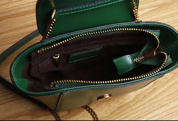 Genuine Leather Cute Crossbody Bag Clutch Wristlet Bag Shoulder Bag Women Leather Purse