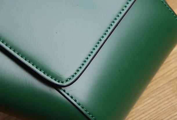 Genuine Leather Cute Crossbody Bag Clutch Wristlet Bag Shoulder Bag Women Leather Purse
