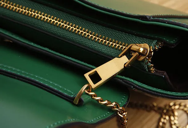 Genuine Leather Cute Crossbody Bag Clutch Wristlet Bag Shoulder Bag Women Leather Purse