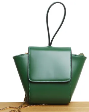 Genuine Leather Cute Crossbody Bag Clutch Wristlet Bag Shoulder Bag Women Leather Purse