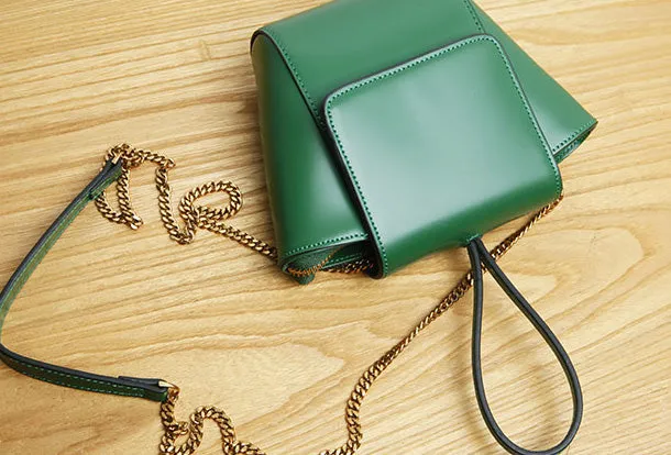 Genuine Leather Cute Crossbody Bag Clutch Wristlet Bag Shoulder Bag Women Leather Purse