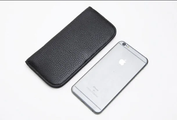 Genuine Leather Cute Long Slim Wallet Clutch Passport Wallet Purse For Women Girl