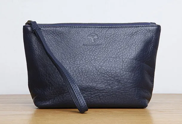 Genuine Leather Long Wallet Zipper Clutch Wallet Coin Change Makeup Wallet Purse For Women