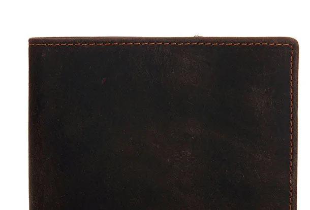 Genuine Leather Mens Wallet Cool billfold Slim Bifold Wallet Card Wallet Purse for Mens