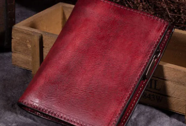 Genuine Leather Wallet Bifold Slim Wallet billfold Wallet Purse For Men Women