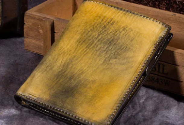 Genuine Leather Wallet Bifold Slim Wallet billfold Wallet Purse For Men Women
