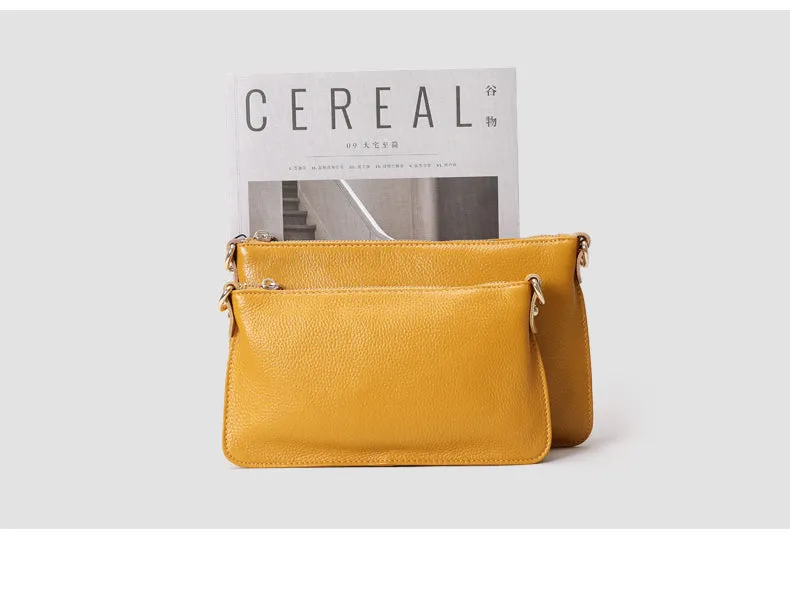 Gray Leather Wristlet Wallet Womens Small Minimalist Shoulder Purse Zip Crossbody Purse Slim Shoulder Bag for Women