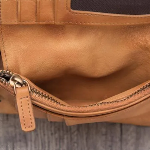 Gray Mens SMall Leather Biker Chain Wallet billfold Wallet Small Bifold Wallet for Men