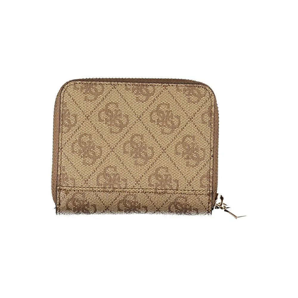 Guess Jeans Beige Polyethylene Wallet