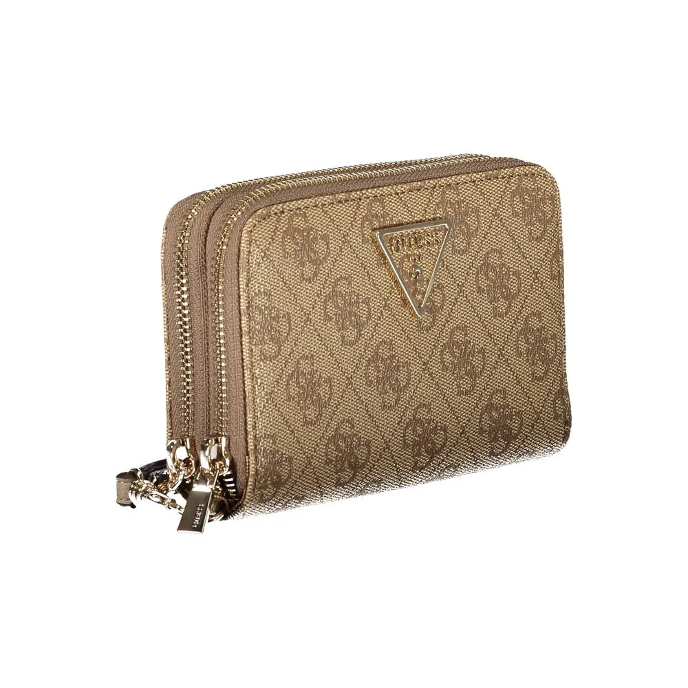 Guess Jeans Beige Polyethylene Women Wallet