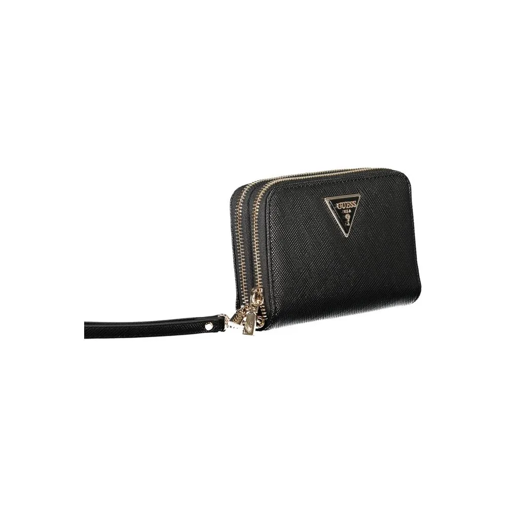 Guess Jeans Black Polyethylene Wallet