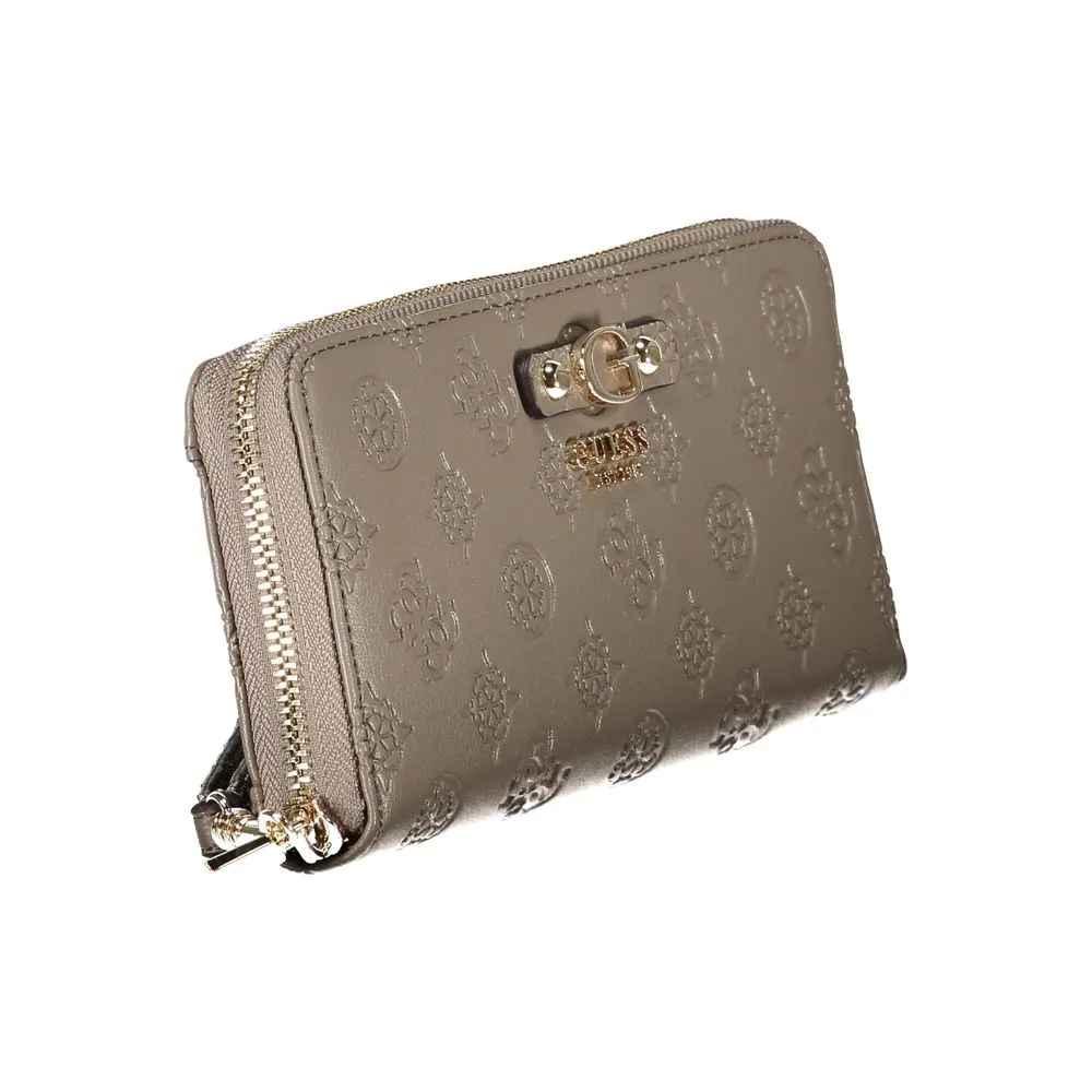 Guess Jeans Brown Polyethylene Wallet