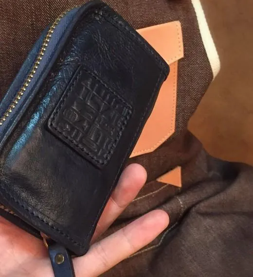 Handamde Genuine Leather Mens Cool Key Wallet Car Key Holder Car Key Case for Men