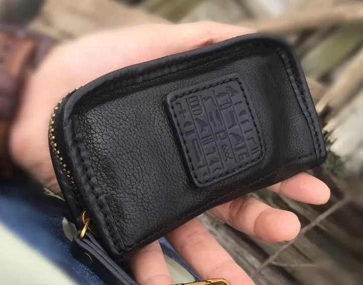 Handamde Genuine Leather Mens Cool Key Wallet Car Key Holder Car Key Case for Men