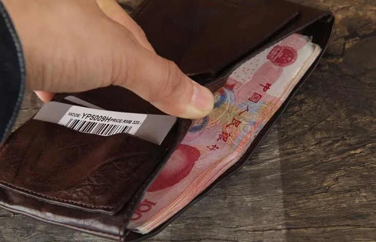 Handmade Genuine Leather Mens Cool Slim Leather Billfod Wallet Men billfold Wallets Bifold for Men