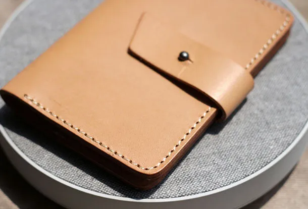 Handmade Genuine leather travel wallet passport wallet purse long wallet women