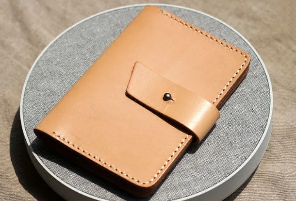 Handmade Genuine leather travel wallet passport wallet purse long wallet women