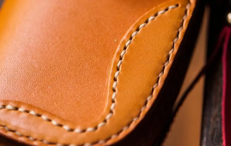 Handmade Leather Biker Mens Cool Car Key Wallets Coin Wallet Pouch Car KeyChain for Men