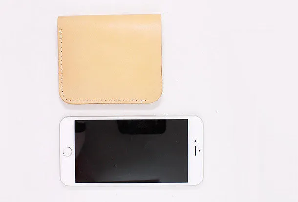 Handmade Leather billfold Minimalist wallet purse women small wallet vintage