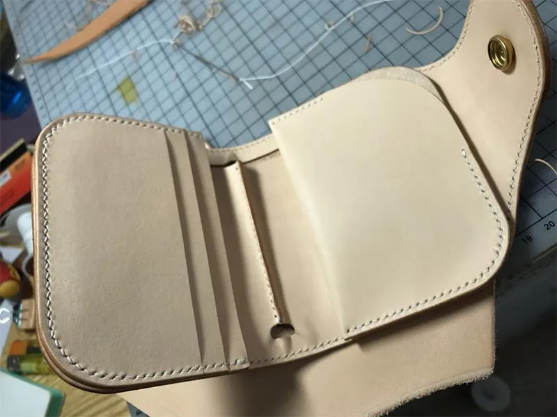 Handmade Leather billfold Tooled Skull Biker Wallet Mens Wallet With Chain Wallet Biker Wallet for Men