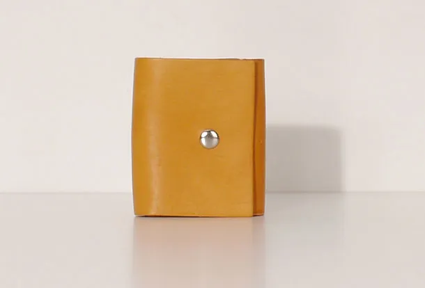 Handmade Leather billfold trifold wallet wallet purse cute small women wallet