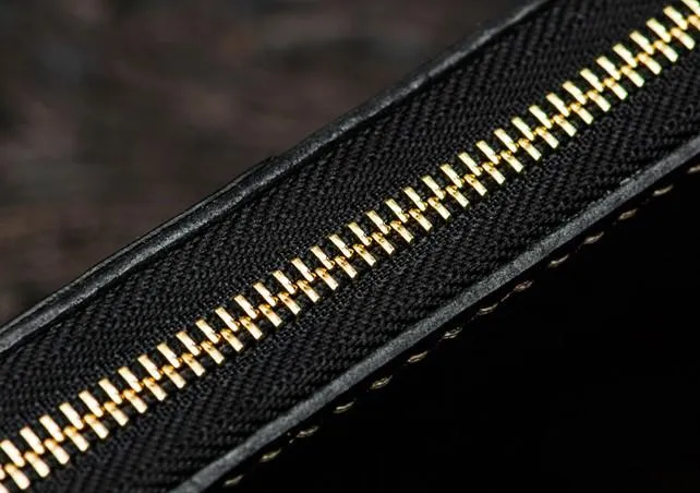 Handmade Leather Black Chain Wallet Mens Biker Wallet Cool Long Wallets for Men