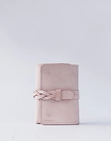 Handmade leather braided personalized custom clutch purse billfold triple wallet purse clutch women
