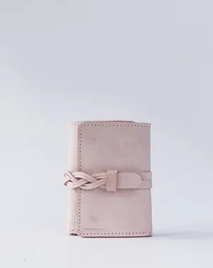 Handmade leather braided personalized custom clutch purse billfold triple wallet purse clutch women