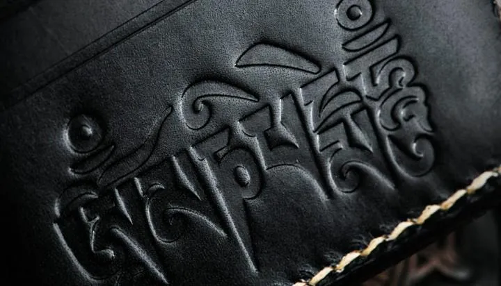 Handmade Leather Carp Tooled Mens Small Wallet Cool Leather Wallet billfold Wallet for Men
