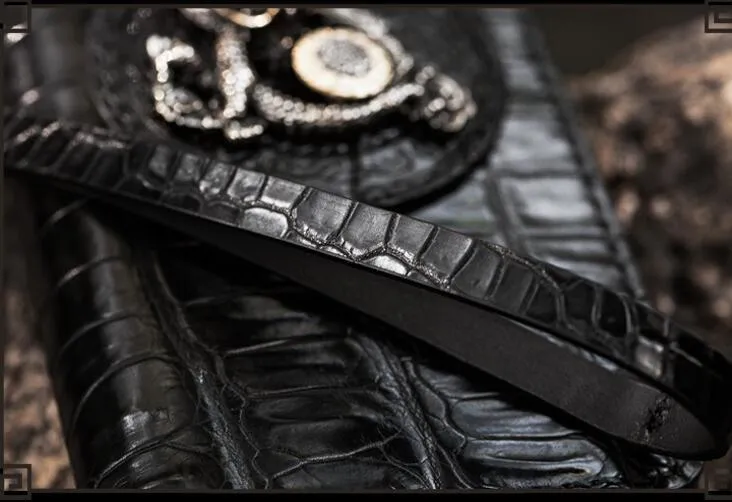 Handmade Leather Chinese Dragon Mens Chain Biker Wallet Cool Leather Wallet Long Clutch Wallets for Men