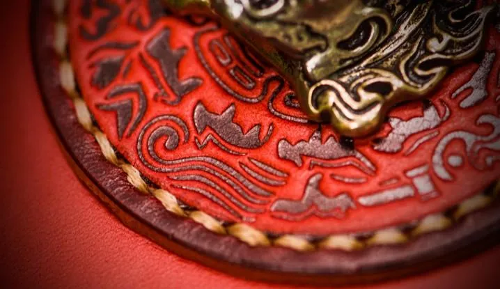 Handmade Leather Mah??k??la Mens Chain Biker Wallet Cool Leather Wallet Long Clutch Wallets for Men