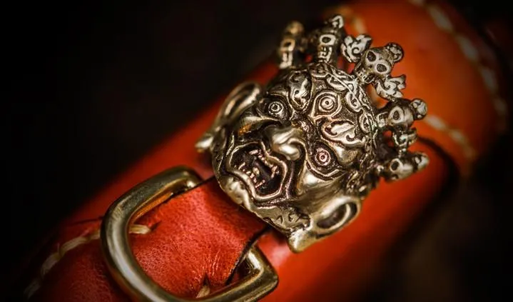 Handmade Leather Mah??k??la Mens Chain Biker Wallet Cool Leather Wallet Long Clutch Wallets for Men