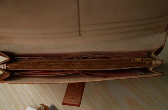 Handmade Leather Mens Long Wallet Vintage Cool Long Wallet for Men