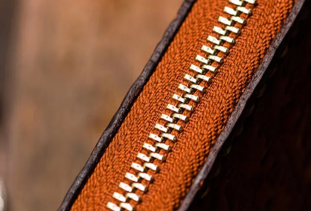 Handmade leather Mens Tibet Small biker chain wallet zipper billfold Chain Wallet for Men