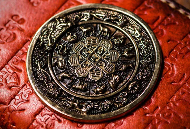 Handmade leather Mens Tibet Small biker chain wallet zipper billfold Chain Wallet for Men