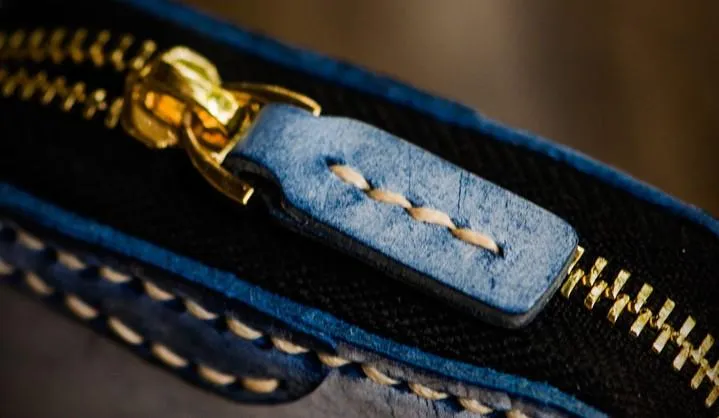 Handmade Leather Mens Tibetan Chain Biker Wallet Cool Leather Wallet Long Clutch Wallets for Men