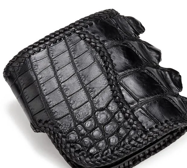 Handmade Leather Small Tooled Mens billfold Wallet Cool Chain Wallet Biker Wallet for Men