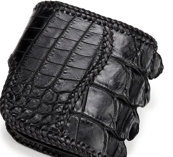 Handmade Leather Small Tooled Mens billfold Wallet Cool Chain Wallet Biker Wallet for Men