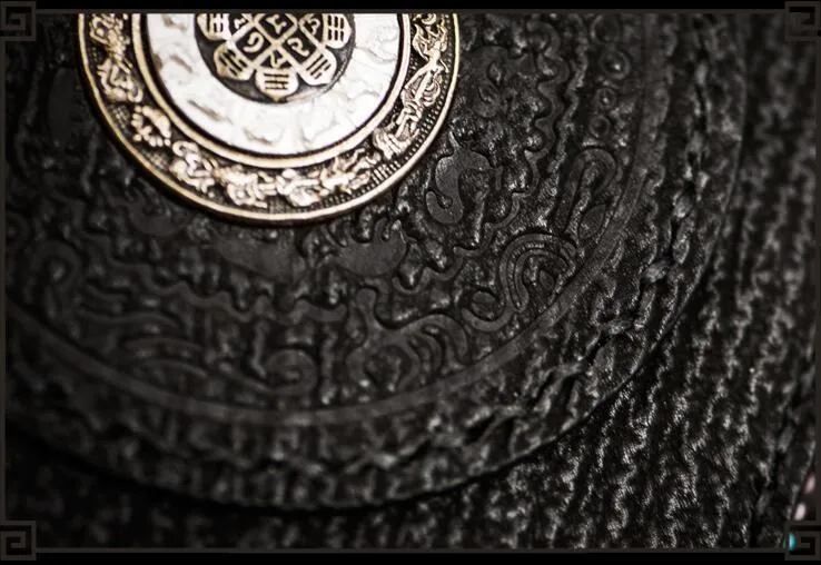Handmade Leather Small Tooled Mens Cool billfold Wallet Chain Wallets Biker Wallet for Men
