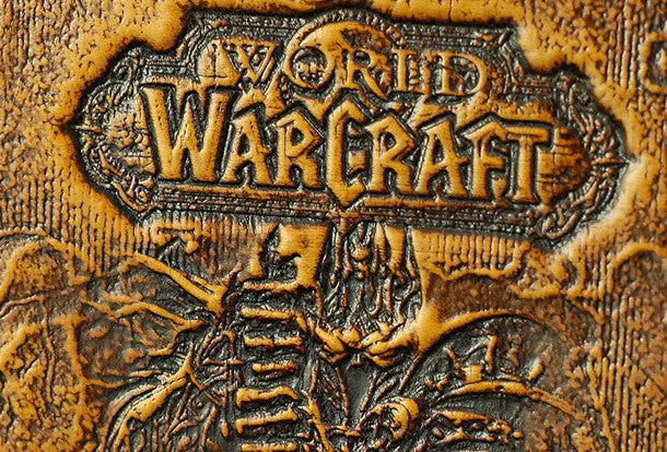 Handmade leather Small wallet custom WOW lich king Arthas carved leather billfold wallets for men