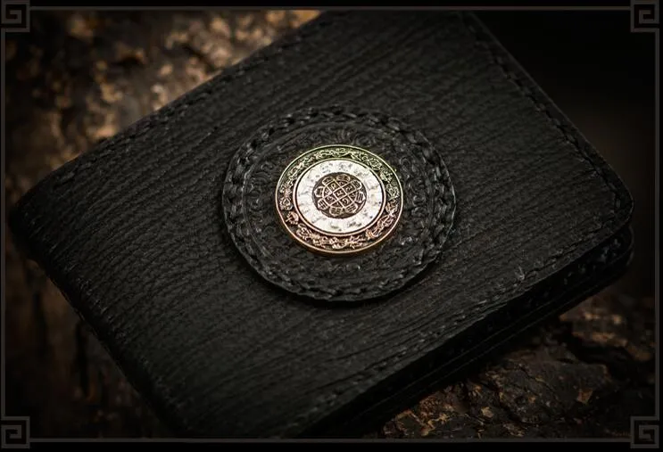 Handmade Leather Tooled Mens billfold Wallet Cool Leather Wallet Slim Wallet for Men