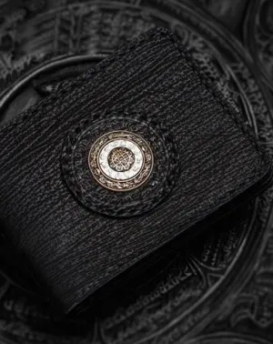 Handmade Leather Tooled Mens billfold Wallet Cool Leather Wallet Slim Wallet for Men
