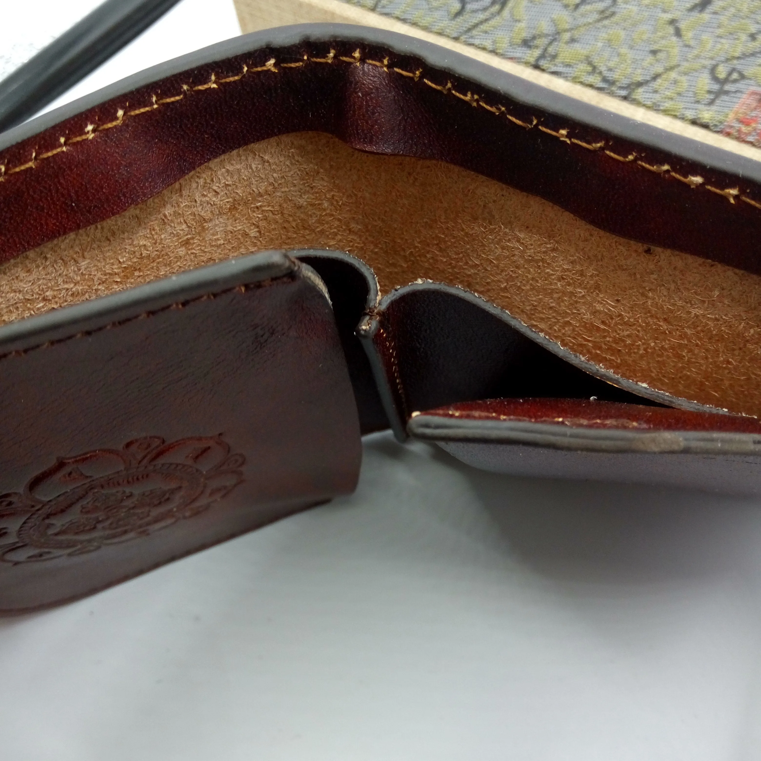 Handmade Leather Tooled Skull Prajna Mens Chain Biker Wallet Cool Leather Wallet Small Wallets for Men
