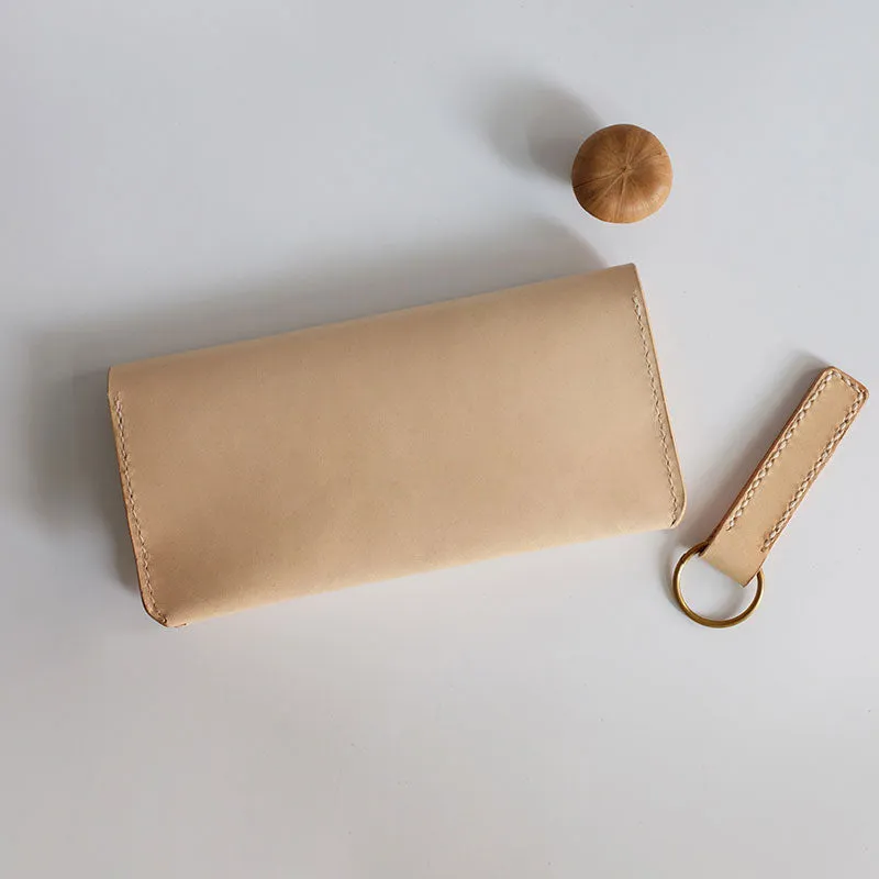 Handmade LEATHER Womens Long Wallets Leather Bifold Long Wallet FOR Women