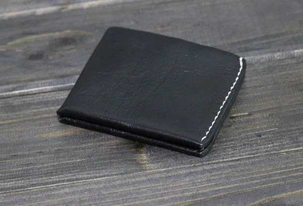 Handmade Men billfold leather wallet men vintage brown coffee wine wallet for him
