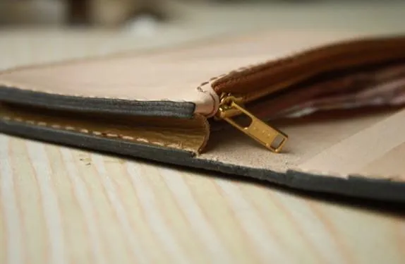 Handmade Tooled Mens Leather Long Biker Wallet Cool Long Chain Wallet for Men