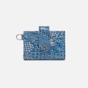 Jean Accordian Card Case In Printed Leather - Boho Bandana