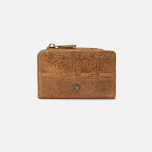 Jill Card Case In Buffed Leather - Whiskey