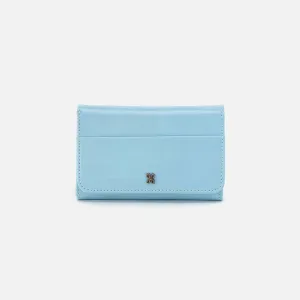 Jill Trifold Wallet In Polished Leather - Stratosphere