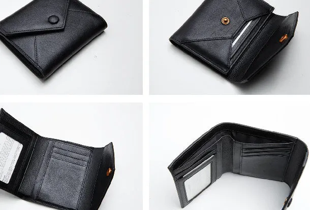 Leather Cute billfold Slim Wallets Change Card Holder Wallet Purse For Women Girl